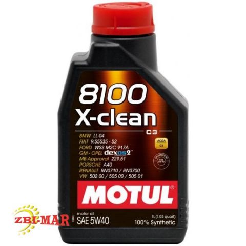 MOTUL 8100 X-CLEAN 5W40  1L